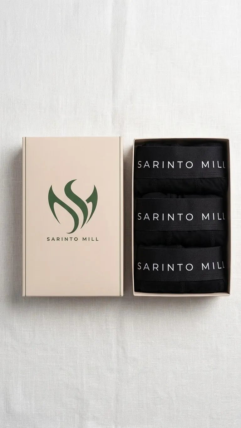 Sarinto Mill 3'lü Kutulu Erkek Boxer Seti - Sarinto Mill
